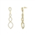 Sophisticated Open Linear Drop Earrings