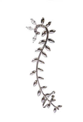 Silver Climbing Branch Ear Cuff Earring