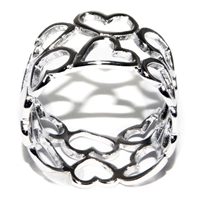 Open Heart Band Ring