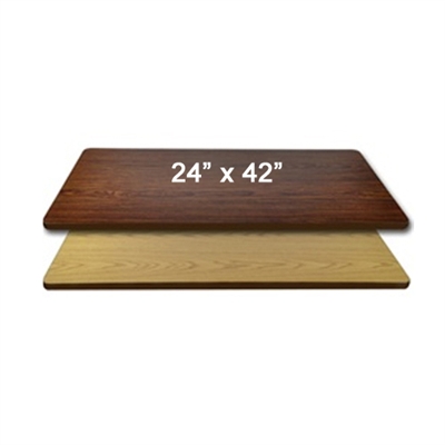 <b>SES</b> 24" x 42" Oak & Walnut Table Top