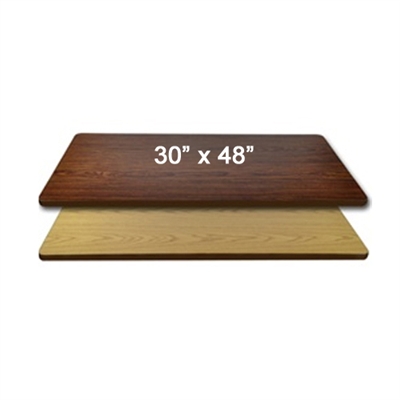 <b>SES</b> 30" x 48" Oak & Walnut Table Top