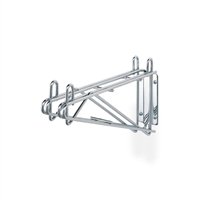 <b>SES</b> Chrome Double Wire Wall Shelf Bracket <b>18"</b>