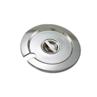 <b>Winco</b> Cover for <b>11 qt.</b> Round Stainless Steel Inset