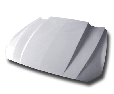 2018 - 2023 Ford Mustang 3" Cowl Fiberglass Heat Extractor Hood - AmeriHood