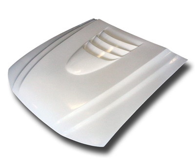 1999 - 2004 Ford Mustang Type-1 Style Fiberglass Heat Extractor Hood - AmeriHood