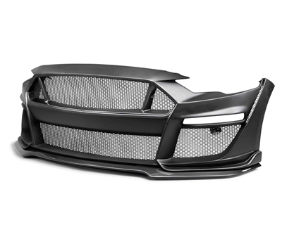 2018 - 2023 Ford Mustang ST Style Fiberglass/Carbon Front Bumper - Anderson Composites