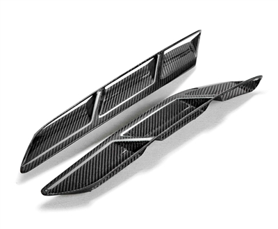 2014 - 2019 Chevrolet Corvette (Stingray) Carbon Fiber Front Fender Inserts - Anderson Composites