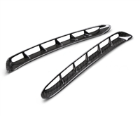 2015 - 2017 Ford Mustang GR Style Carbon Fiber Front Fender Vent Inserts - Anderson Composites