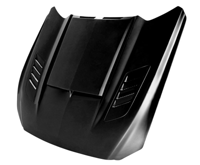 2015 - 2017 Ford Mustang AB Style Fiberglass Ram Air Hood  - Anderson Composites