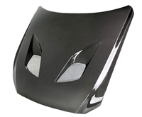 2015 - 2017 Ford Mustang TT Style Double Sided Carbon Fiber Hood  - Anderson Composites