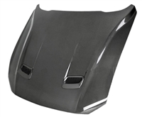 2018 - 2023 Ford Mustang OEM Style Double Sided Carbon Fiber Hood  - Anderson Composites