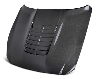 2015 - 2020 Ford Shelby GT350 GT5 Style Double Sided Carbon Fiber Hood - Anderson Composites