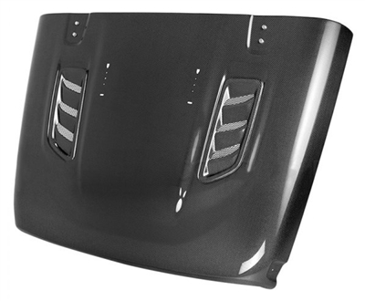 2018 - 2023 Jeep Wrangler Rubicon Style Carbon Fiber Hood - Anderson Composites
