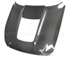 2020 - 2022 Ford Mustang Shelby / GT500 OEM Style Double Sided Carbon Fiber Hood - Anderson Composites