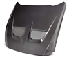 2024 - 2025 Ford Mustang GTD Style Double Sided Carbon Fiber Hood  - Anderson Composites
