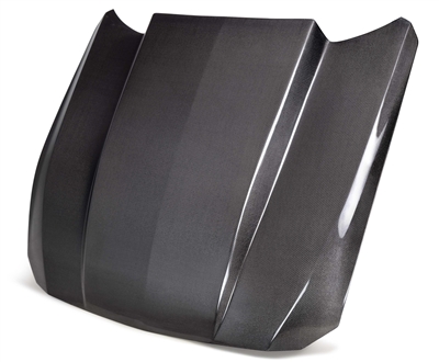 2024 - 2025 Ford Mustang CJ Style Double Sided Carbon Fiber Hood  - Anderson Composites