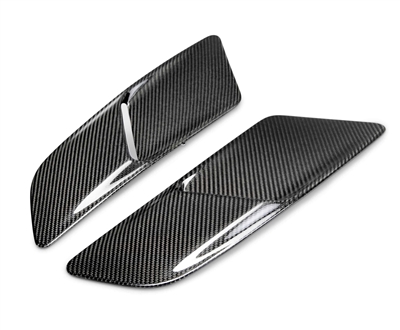 2015 - 2017 Ford Mustang GT OEM Style Carbon Fiber Hood Vents - Anderson Composites