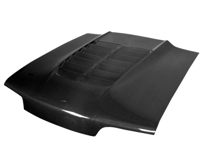1987 - 1993 Ford Mustang GT500 Style Carbon Fiber Hood - Carbon Creations