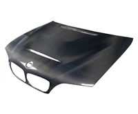 2002 - 2005 BMW 3-Series E46 4Dr GTS Style Carbon Fiber Hood - Carbon Creations