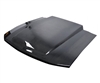 2005 - 2009 Ford Mustang 2.5" Cowl Carbon Fiber Hood - Carbon Creations