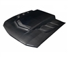2005 - 2009 Ford Mustang Interceptor Style Carbon Fiber Hood - Carbon Creations