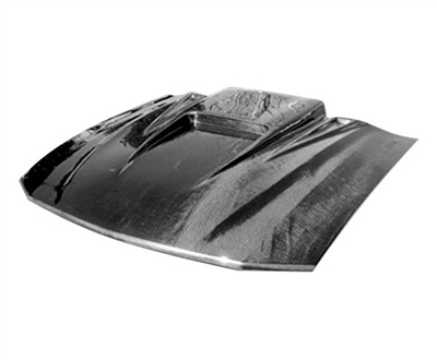 2005 - 2009 Ford Mustang Spyder-3 Style Carbon Fiber Hood - Carbon Creations