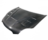 2006 - 2012 Mitsubishi Eclipse Magneto Style Carbon Fiber Hood - Carbon Creations