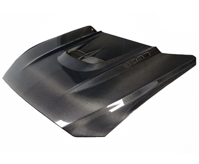 2015 - 2017 Ford Mustang Kryptonic Style Carbon Fiber Hood - Carbon Creations