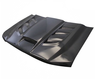 2016 - 2019 Chevrolet Silverado 1500 Viper Style Carbon Fiber Hood - Carbon Creations