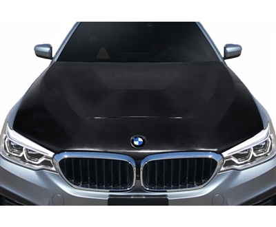 2017 - 2023 BMW 5-Series G30 GTS Style Carbon Fiber Hood - Carbon Creations