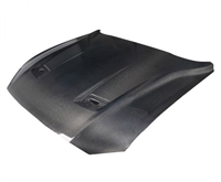 2018 - 2023 Ford Mustang OEM Style Carbon Fiber Hood - Carbon Creations