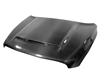 2019 - 2024 Dodge Ram 1500 Classic Demon Style Carbon Fiber Hood - Carbon Creations