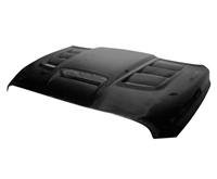 2019 - 2024 Dodge Ram 1500 Classic Viper Style Carbon Fiber Hood - Carbon Creations