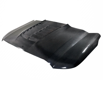 2011 - 2016 Ford F-450 GT500 Style Carbon Fiber Hood - Carbon Creations