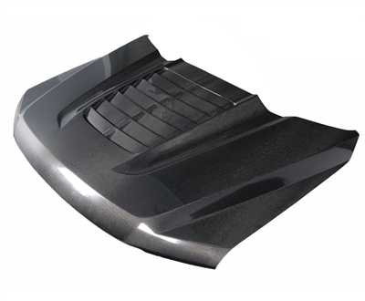 2017 - 2022 Ford F-350 GT500-V2 Style Carbon Fiber Hood - Carbon Creations