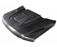 2017 - 2022 Ford F-450 GT500-V2 Style Carbon Fiber Hood - Carbon Creations