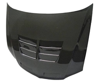 2006 - 2007 Mitsubishi EVO IX TSII Style Carbon Fiber Hood - Seibon