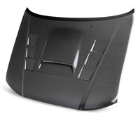 2005 - 2011 Toyota Tacoma TS Style Carbon Fiber Hood - Seibon