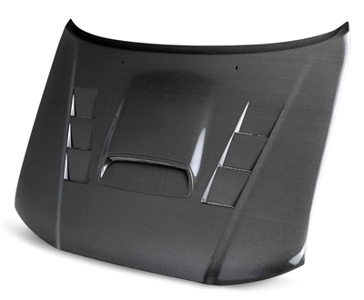 2005 - 2011 Toyota Tacoma TS Style Carbon Fiber Hood - Seibon