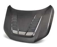 2023 - 2026 Honda Civic Type-R TV Style Double Sided Carbon Fiber Hood - Seibon
