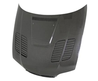 2004 - 2005 BMW 3-Series E46 2Dr GTR Style Carbon Fiber Hood - Seibon