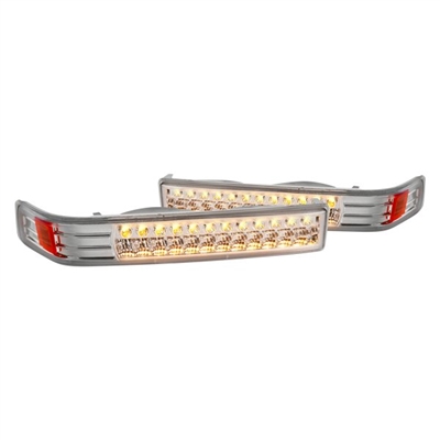 1998 - 2004 Chevy S-10 LED Bumper Lights - Chrome