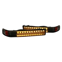 1998 - 2004 Chevy S-10 LED Bumper Lights - Black