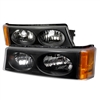 2002 - 2006 Chevy Avalanche (W/O Body Cladding) Bumper Lights - Black