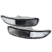 1993 - 1997 Toyota Corolla Bumper Lights - Chrome