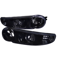 2000 - 2006 GMC Yukon Denali / Denali XL Bumper Lights - Black/Smoke