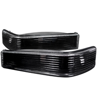 1993 - 1998 Jeep Grand Cherokee Bumper Lights - Black