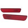 2005 - 2009 Ford Mustang Rear Bumper Lights - Red