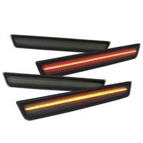 2015 - 2021 Dodge Challenger LED Front + Rear Side Marker Lights - Smoke