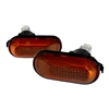 1992 - 1995 Honda Civic Side Marker Lights (Dome Shape) - Smoke